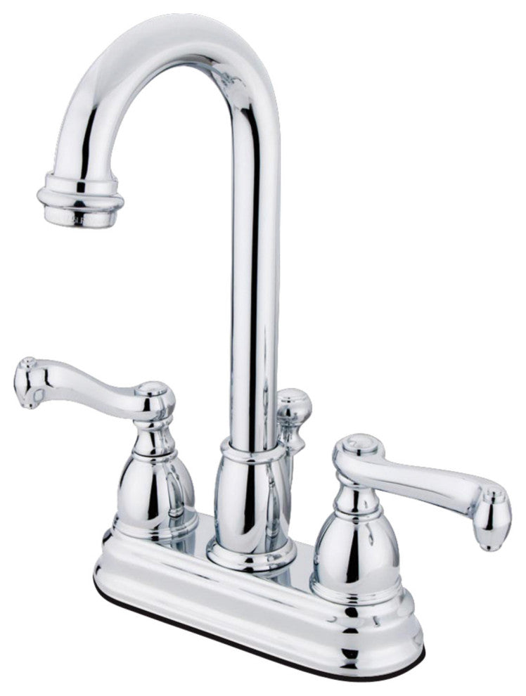 Kingston Brass 4" Centerset Bathroom Faucet, Polished Chrome