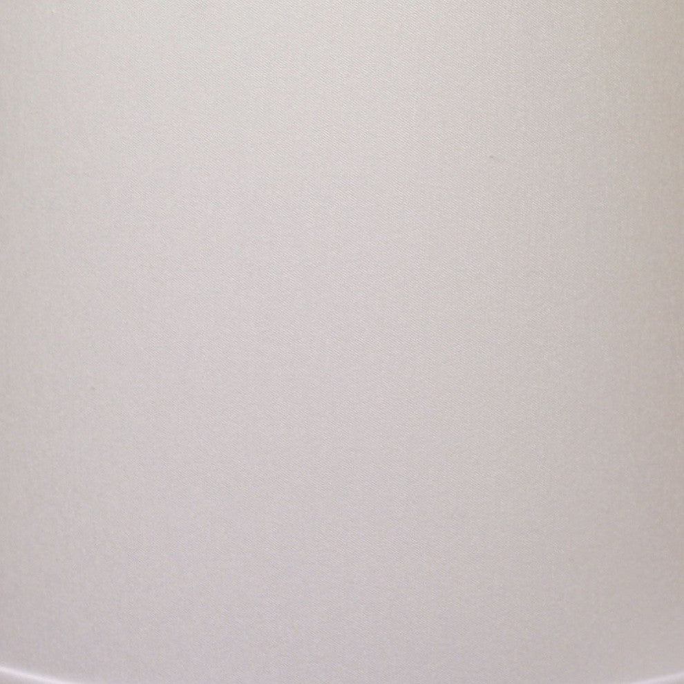 15" White Throwback Drum No Slub Lampshade