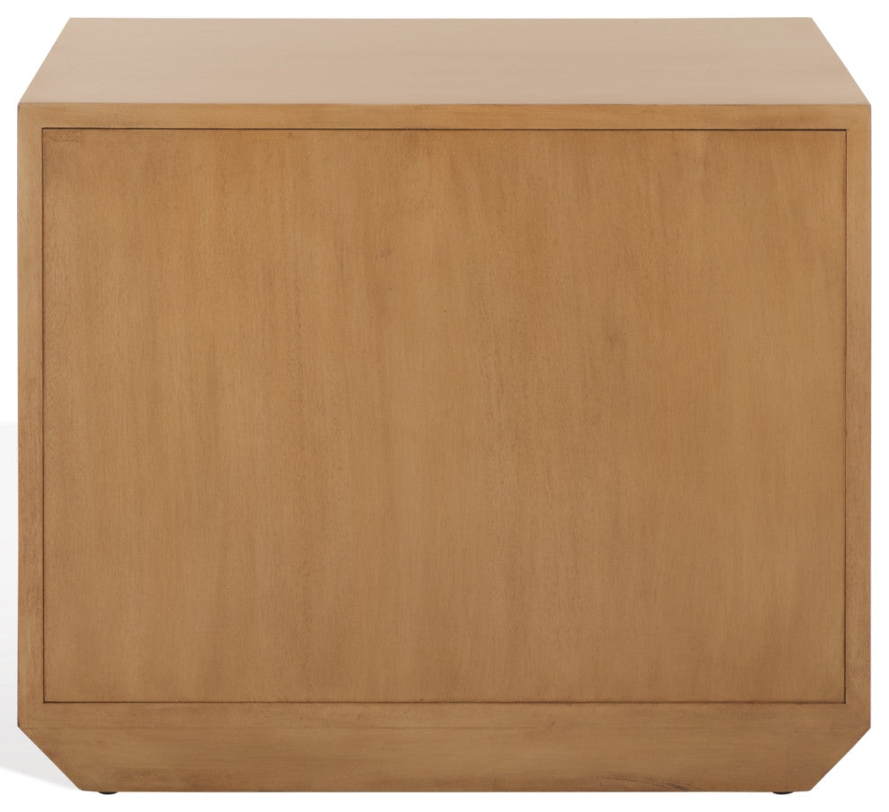 Safavieh Couture Edalina 2 Drawer Nightstand, Natural/White