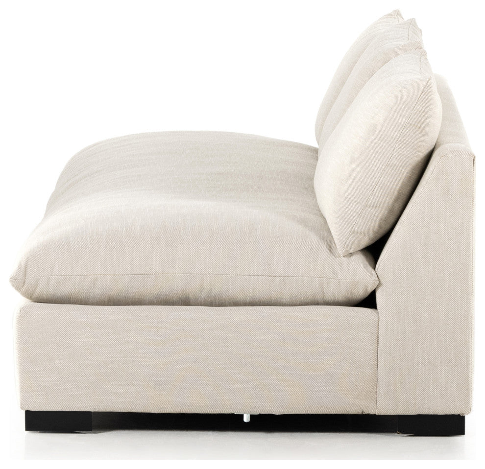 Grant Armless Sofa, 94, Ashby Oatmeal