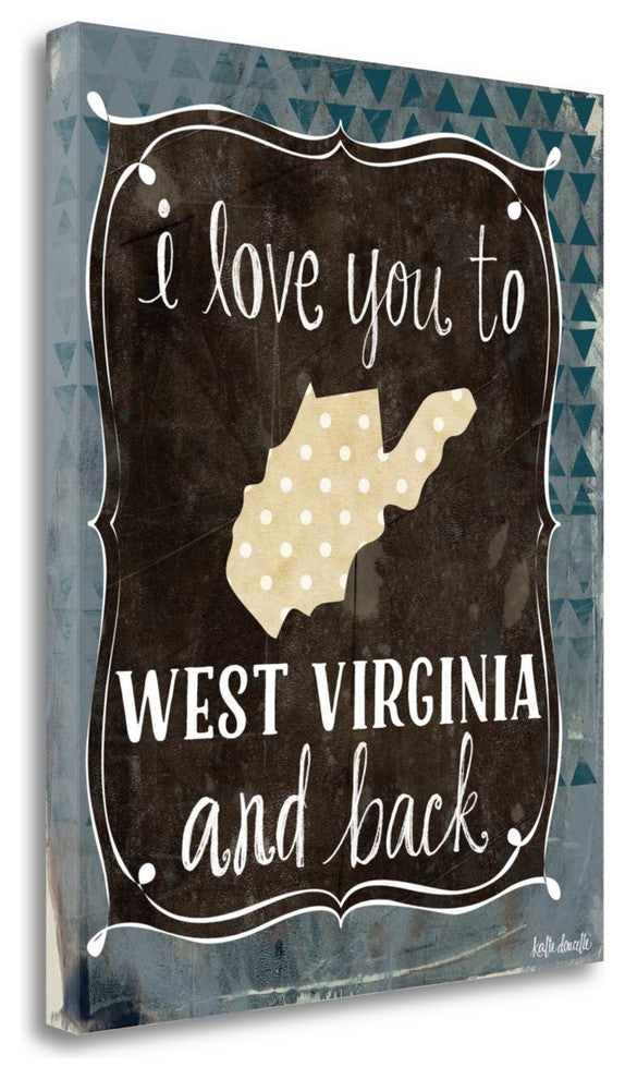 "West VIrginia And Back" By Katie Doucette, Giclee Print on Gallery Wrap Canvas
