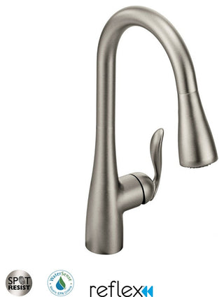 Moen 7594 Arbor Single Handle Pulldown Spray Kitchen Faucet - Spot Resist