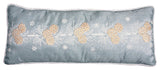 Winter Pine Cone Christmas Pillow, Winter Blue, 10"x24"