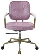 Of00400, Office Chair, Pink Top Grain Leather, Siecross