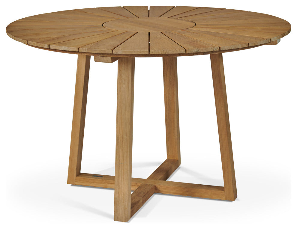 Cambria Round Teak Outdoor Dining Table