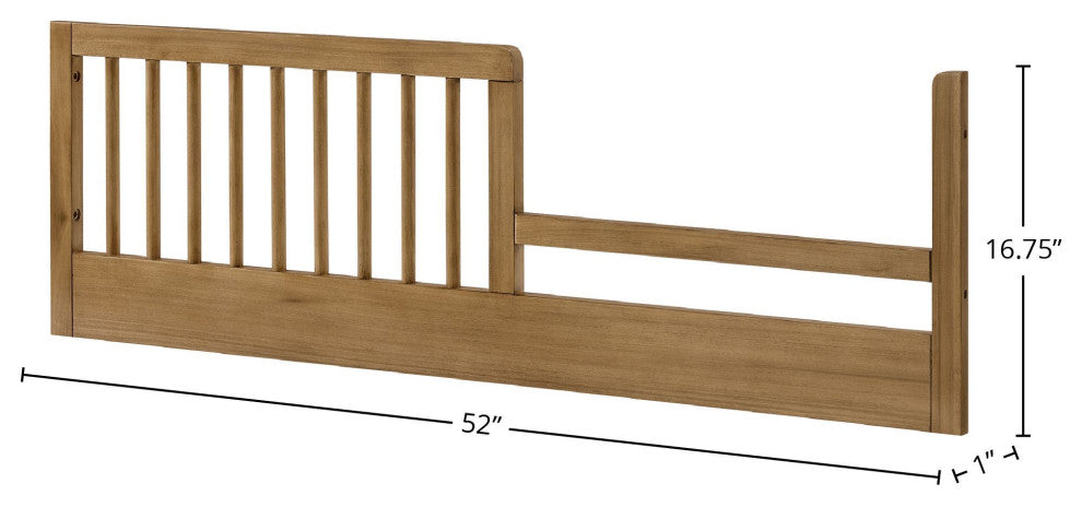 Newport Classic Crib Guard Rail, Natural Oak