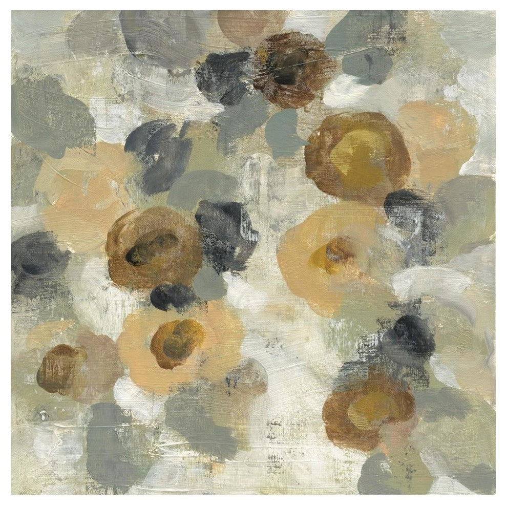"Neutral Floral III" Digital Paper Print by Silvia Vassileva, 26"x26"