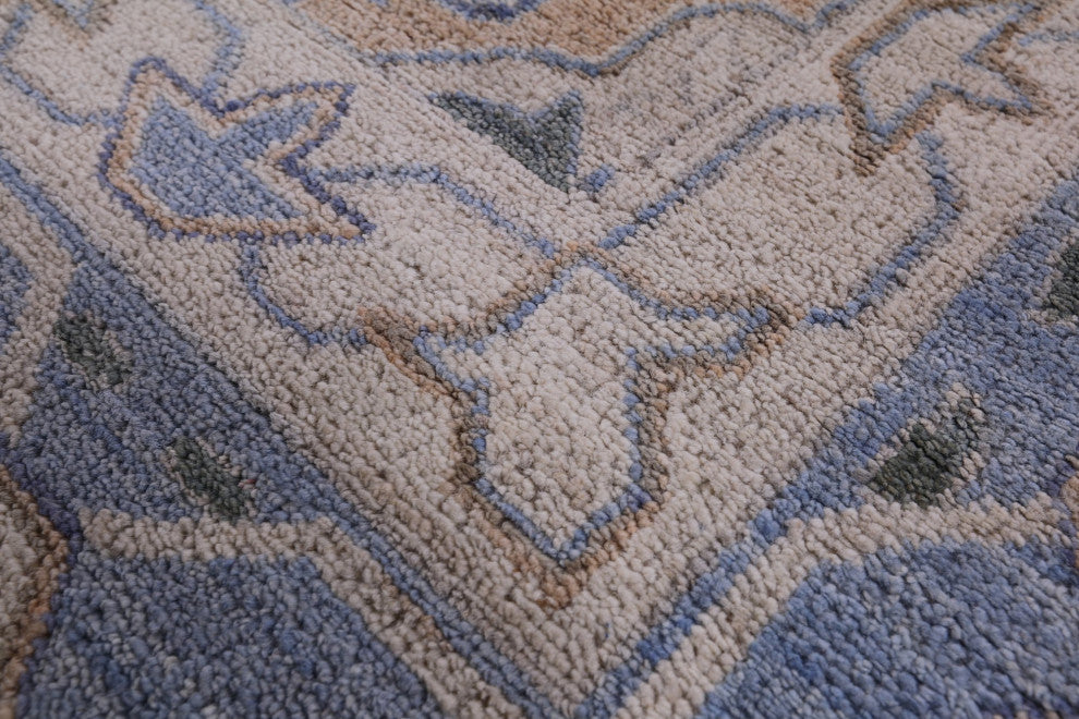 Peshawar Hand-Knotted Wool Rug 9' 10" X 14' 10" Q9528