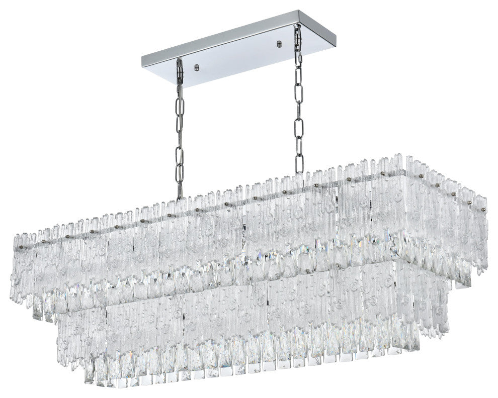 Home Living 37" Chandelier, Chrome