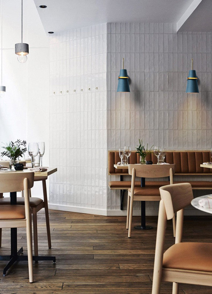 Kandersteg | Wall Lamp in the Shape of Truncated Cone, White
