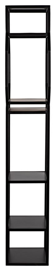 Downtown B Bookcase, Black Metal