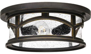 Quoizel MBH1613 Marblehead 2 Light 13"W Outdoor Flush Mount - Palladian Bronze