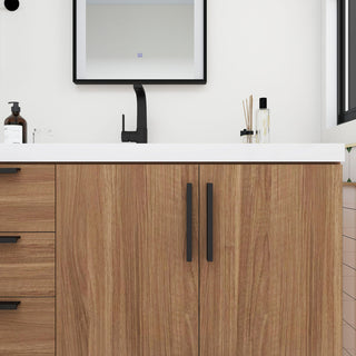Carla 48" Freestanding Bathroom Vanity, Rosewood