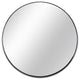 Round Aluminium Framed Wall Mounted Mirror, Black, 32"