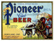 "Old Pioneer Club Beer" Digital Paper Print by Vintage Booze Labels, 46"x35"
