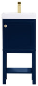 Elegant VF2518BL 17.5"Bathroom Vanity, Blue