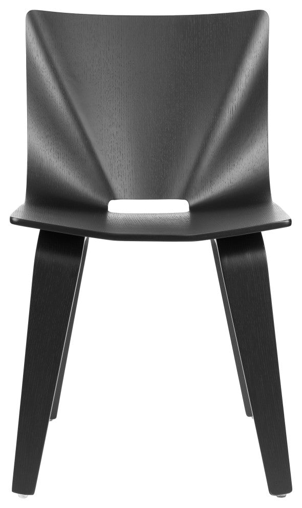 V Wide Chair, Black