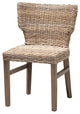 Liana Modern Rattan and Wood Dining Chair