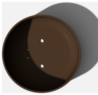 Pure Series Kona Bowl 14" Planter, Espresso, 2 Pack