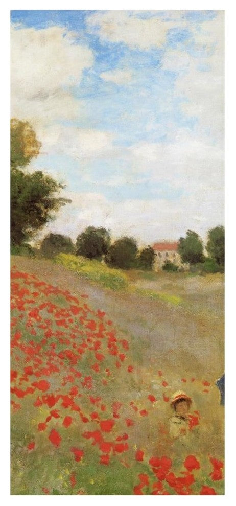 "Field Of Poppies (Les Coquelicots) 1873 (center)" Paper Art, 21"x46"
