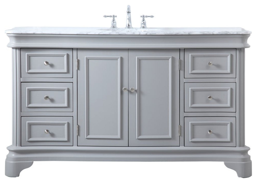 Elegant VF52060GR 60"Single Bathroom Vanity Set, Gray