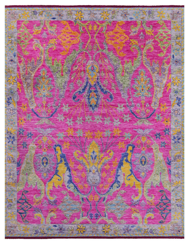 Handmade Turkish Oushak Wool Rug 9' 5" X 12' 3" - Q14947