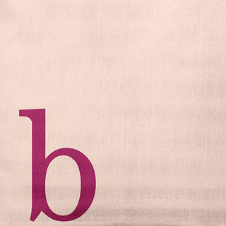 16"x16" Modern Monogram Decorative Throw Pillow, Dusty Rose