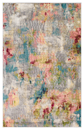 Surya Sloan SLL-2300 6'7"x9' Rug, Cream/Gray/Green/Sage/Grass Green/Red