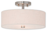 Meridian 2-Light Ceiling Mount, Brushed Nickel