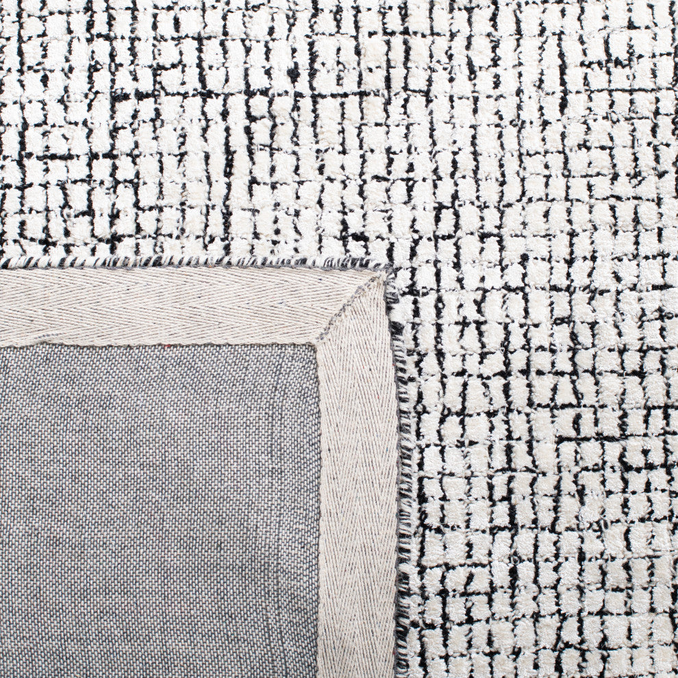 Safavieh Couture Abstract Collection, ABT470 Rug, Ivory/Black, 10'x14'