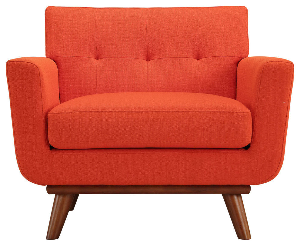 Modern Contemporary Living Room Armchair Atomic Red