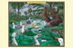 A Paddling of Peking Ducks- Canvas Poster 20" x 30"