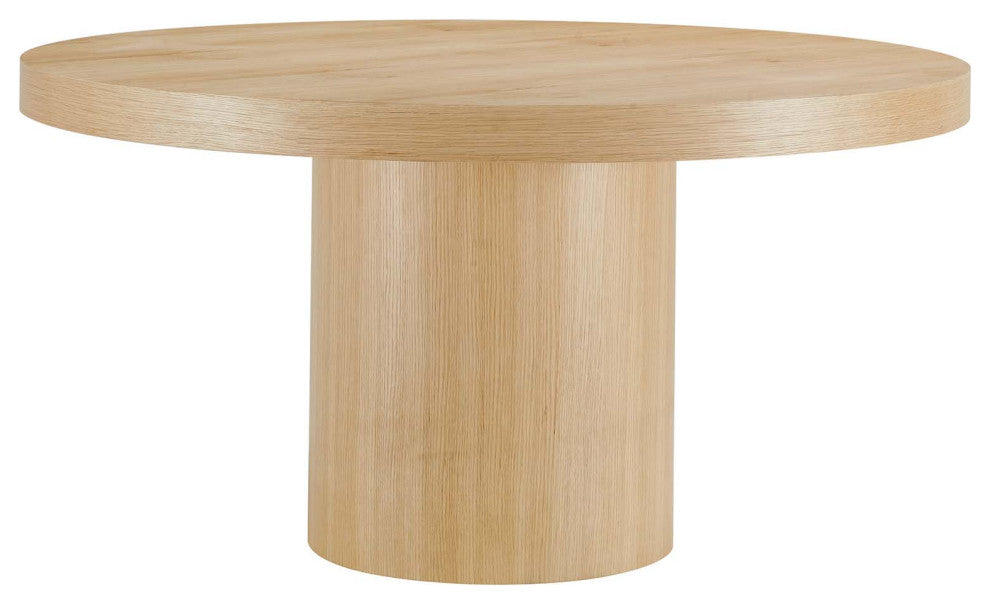 Gratify 60" Round Dining Table, Oak