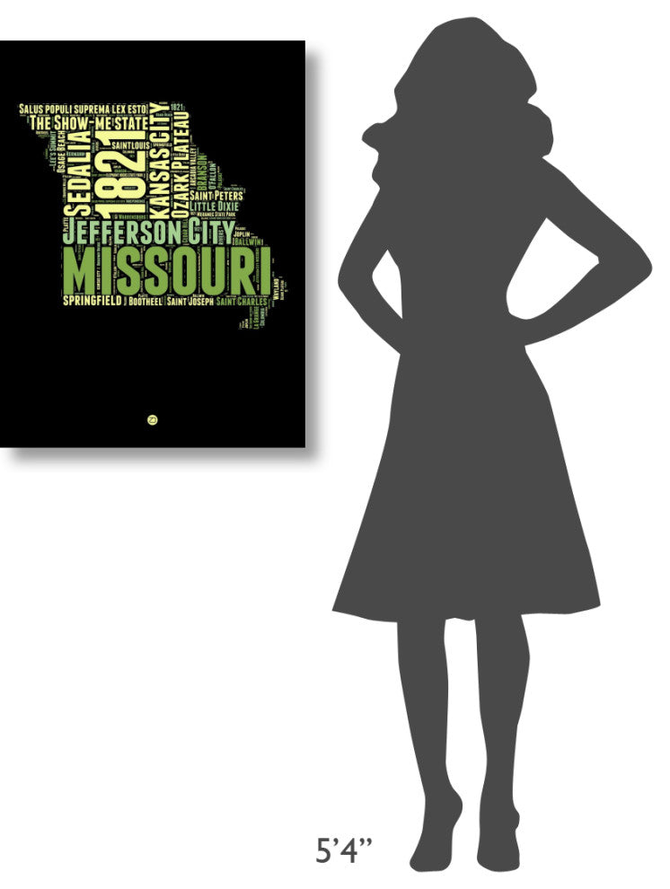 "Missouri Word Cloud 1" Fine Art Print