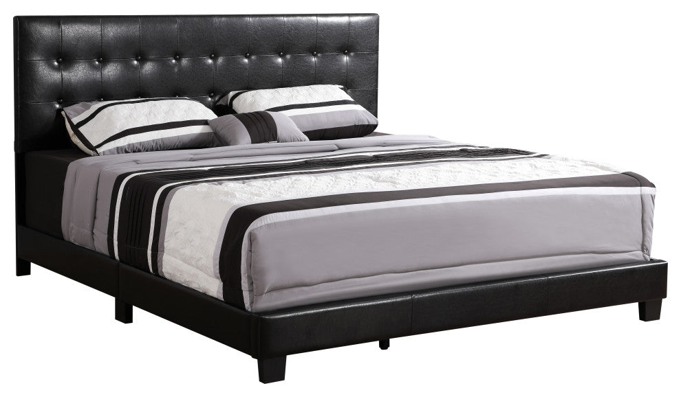 Caldwell Bed, Black, Queen