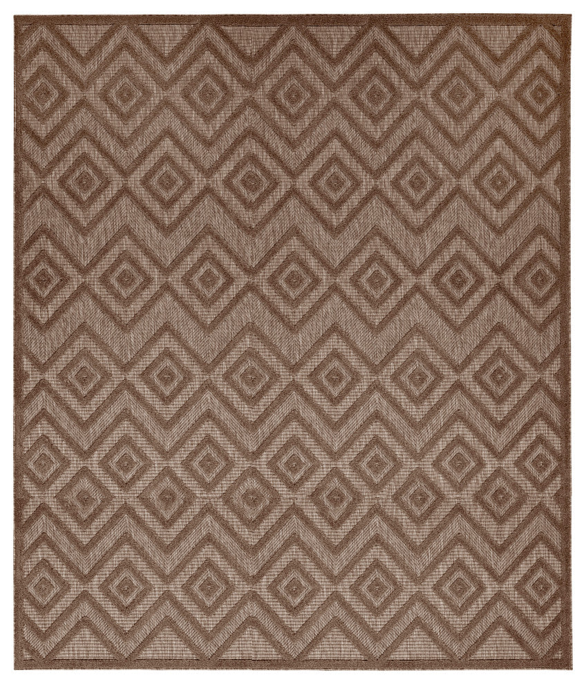 Nourison Versatile 9' x 12' Brown Modern Rug