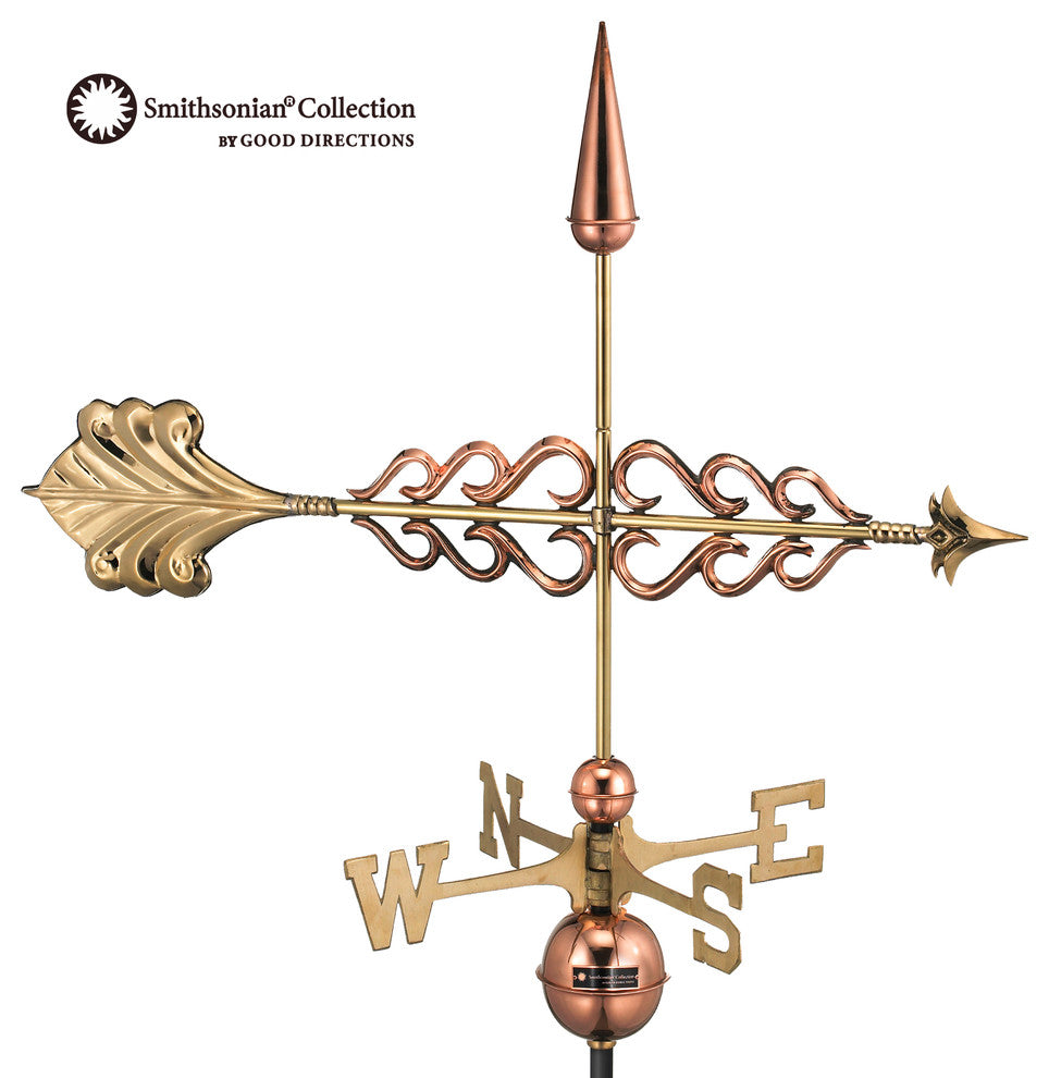 Smithsonian Arrow Weathervane, Pure Copper
