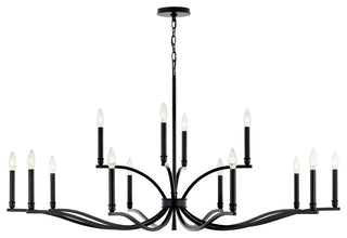 Malene Chandelier, Black, 52.75 Inch
