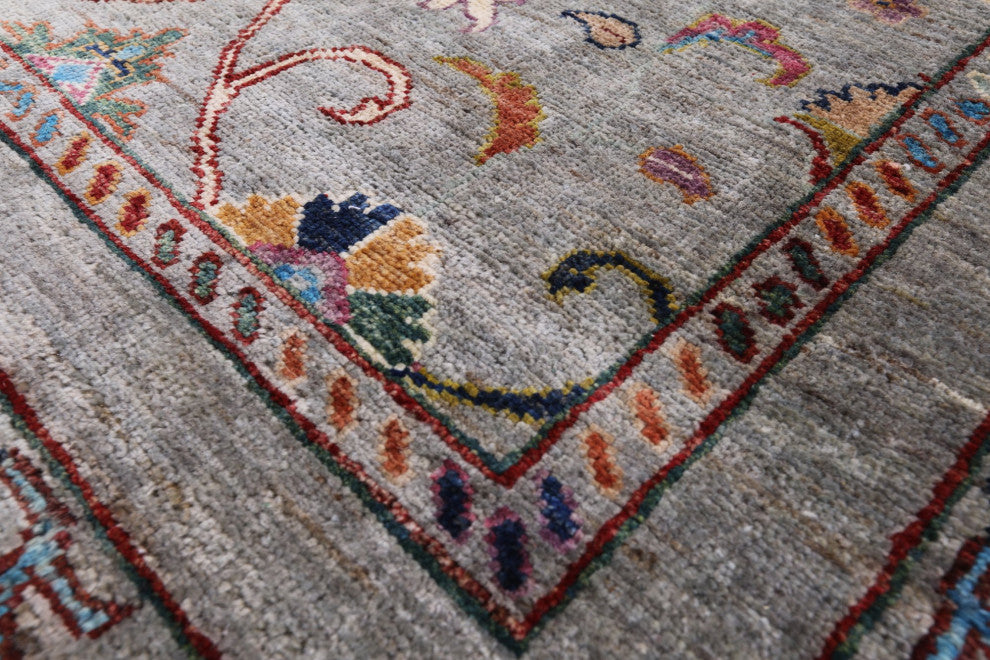 2' 9" X 4' 2" Persian Tabriz Handmade Wool Rug Q9674
