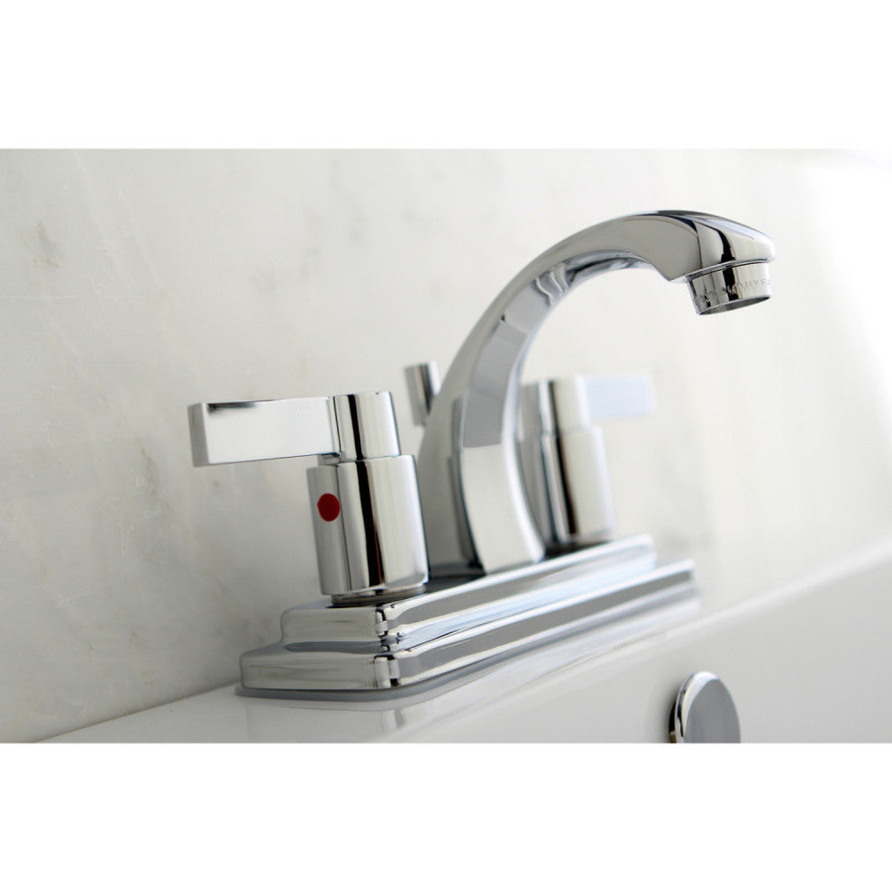 Kingston Brass 4" Centerset Bathroom Faucet, Polished Chrome