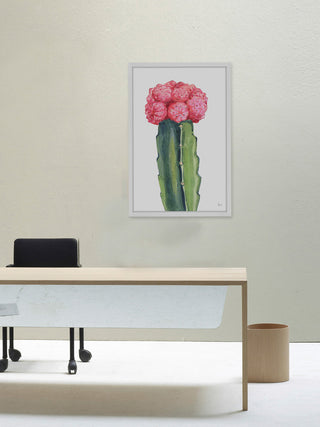 "Royal Crowned Cactus" Framed Painting Print, 24"x36"
