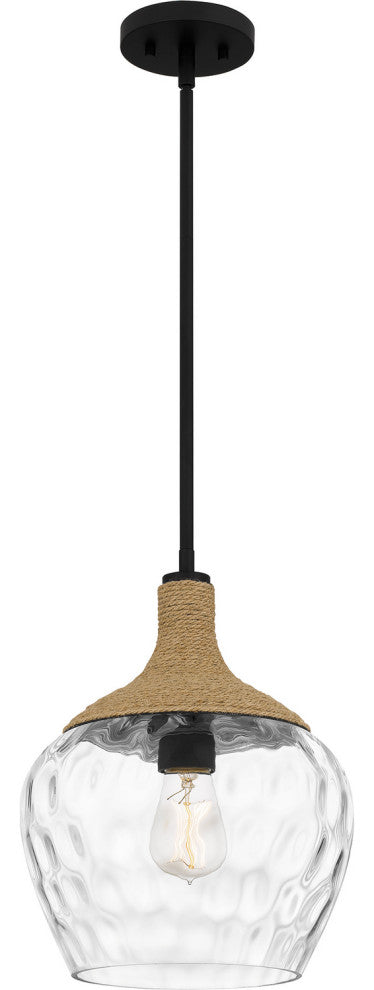 Quoizel QPPC5603MBK 1-Light Mini Pendant, Quoizel Piccolo Pendant