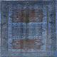 Ahgly Company Indoor Square Mid-Century Modern Area Rugs, 3' Square