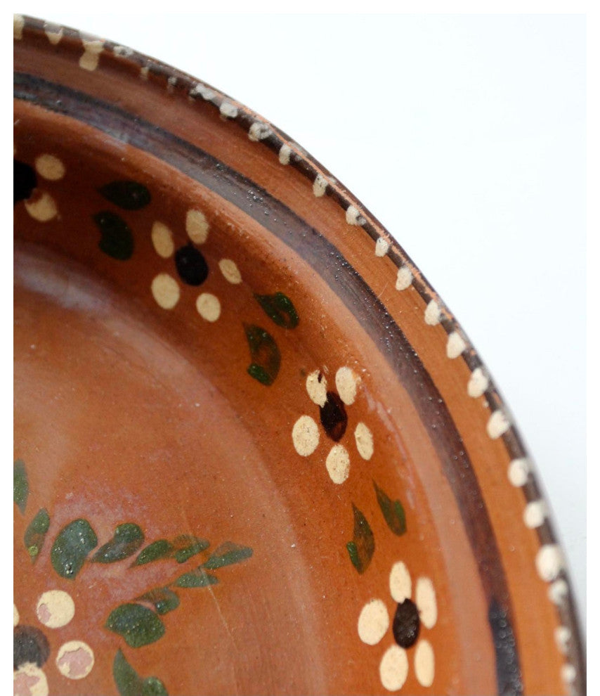 Consigned, Vintage Mexican Pottery Serving Dishes Pair