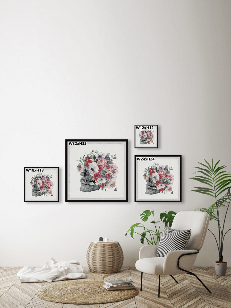 "Find Balance" Framed Painting Print, 12x12