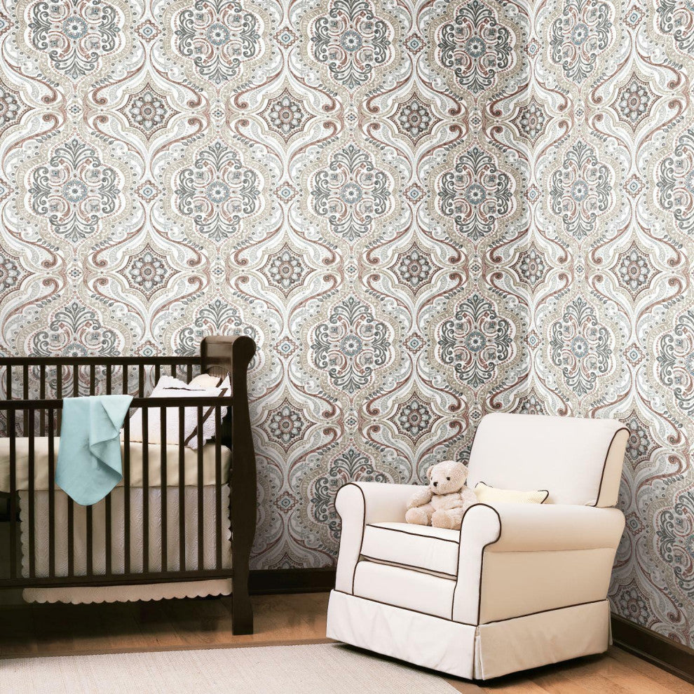 Bohemian Damask Peel & Stick Wallpaper