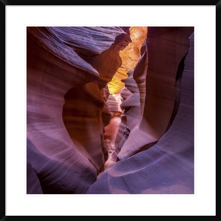 "Fire In Canyon" Framed Digital Print by Sandipan Biswas, 32"x32"