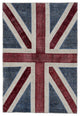 Rug N Carpet - Handwoven Oriental 4' 0'' x 6' 0'' Flag Patchwork Rug