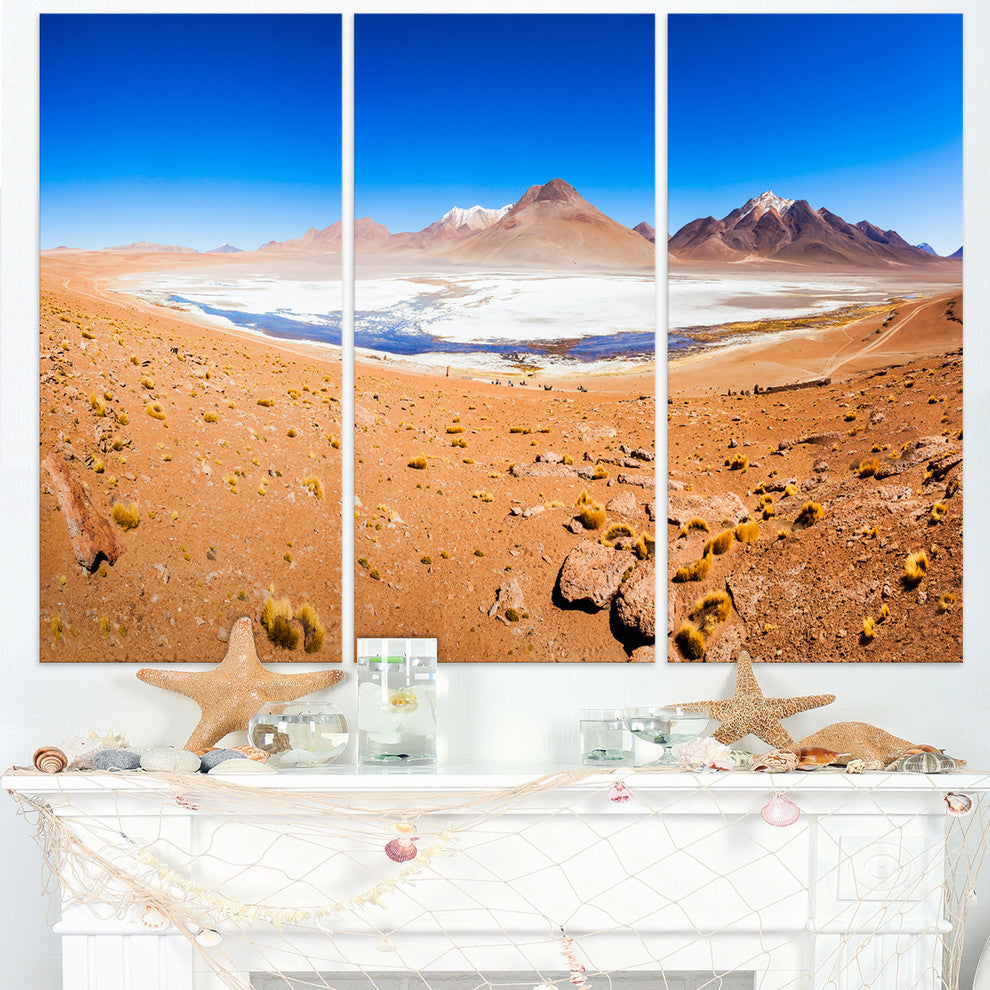 Panoramic View of Laguna Honda, Seascape Metal Wall Art, 36x28, 3 Panels