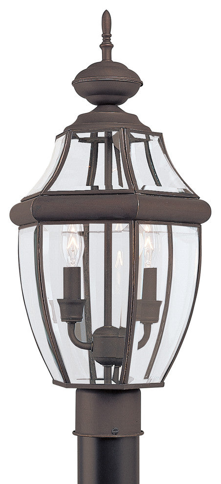 Generation Lighting Lighting 2-Light Outdoor Post Lantern, Bronze